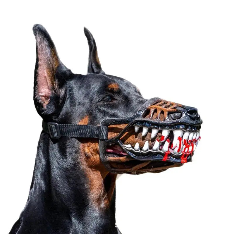 Dog Dinosaur Halloween Costume Muzzle | Soft Latex, Movable Jaw Dog Costume Muzzle Nixie