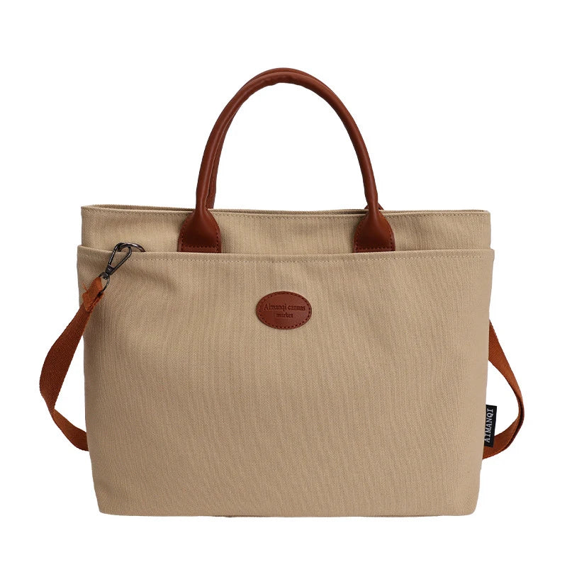 Oversized Canvas Tote Bag – Foldable Women's College Bookbag Canvas Tote Bag Nixie