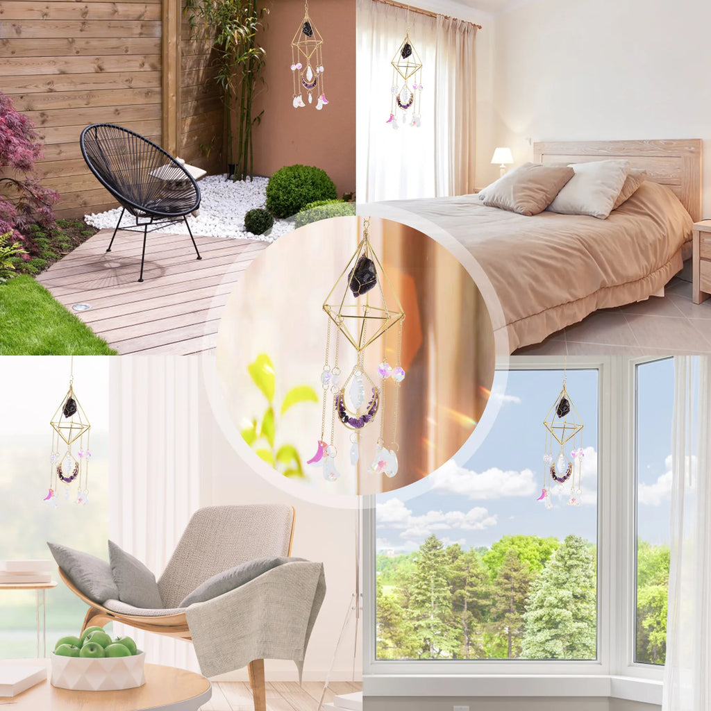 Hanging Crystal Suncatcher for Window & Garden Décor Crystal Suncatcher Nixie