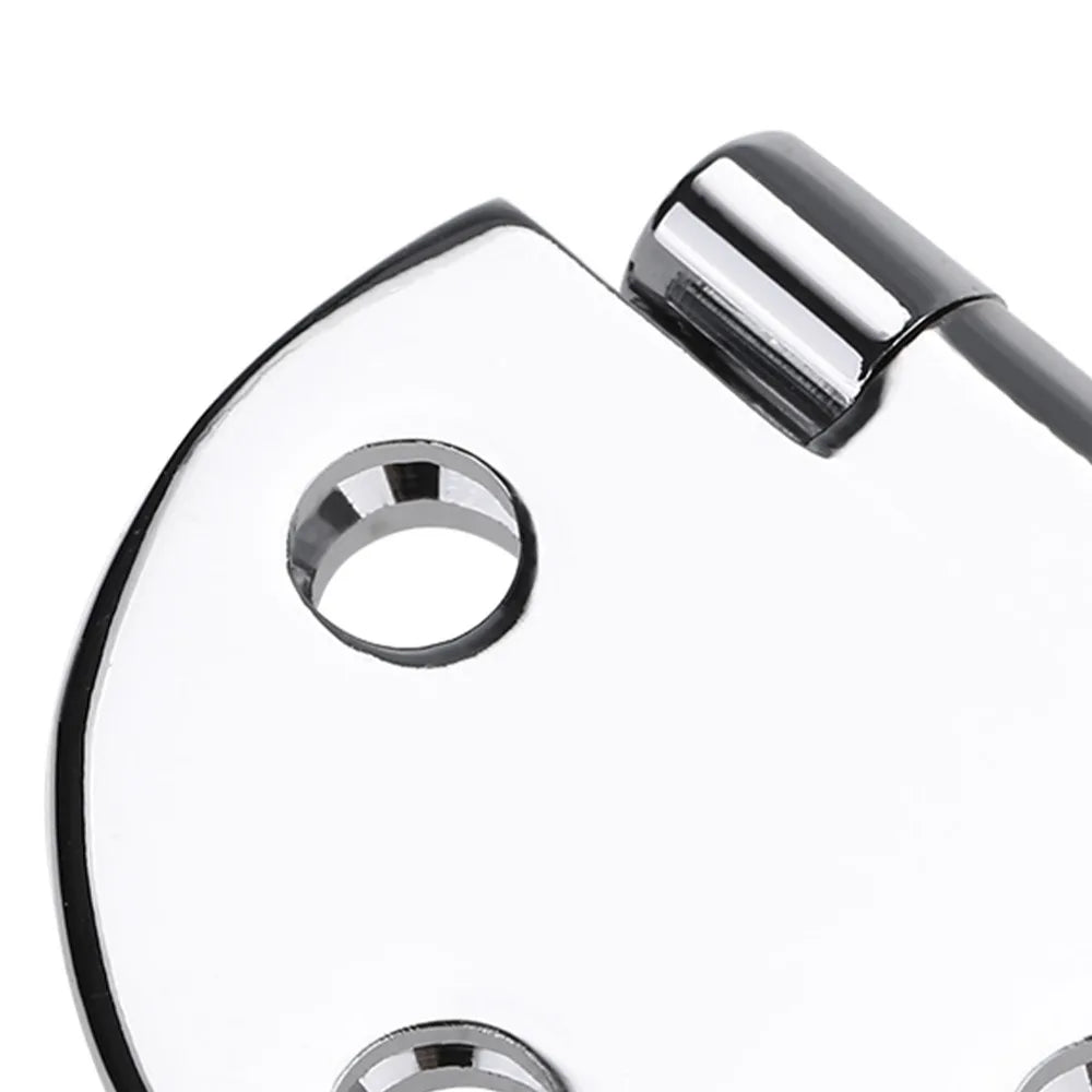 2pcs Round Hatch Hinges 180° Chrome Brass – Boat & Cabinet Marine Hatch Hinges Nixie