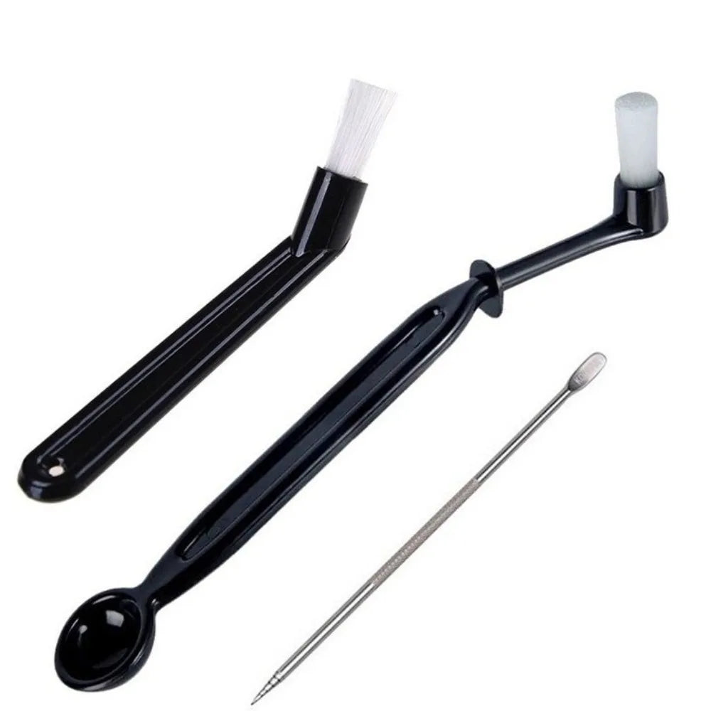 Wooden Handle Coffee Machine Cleaning Brush Set – Nylon