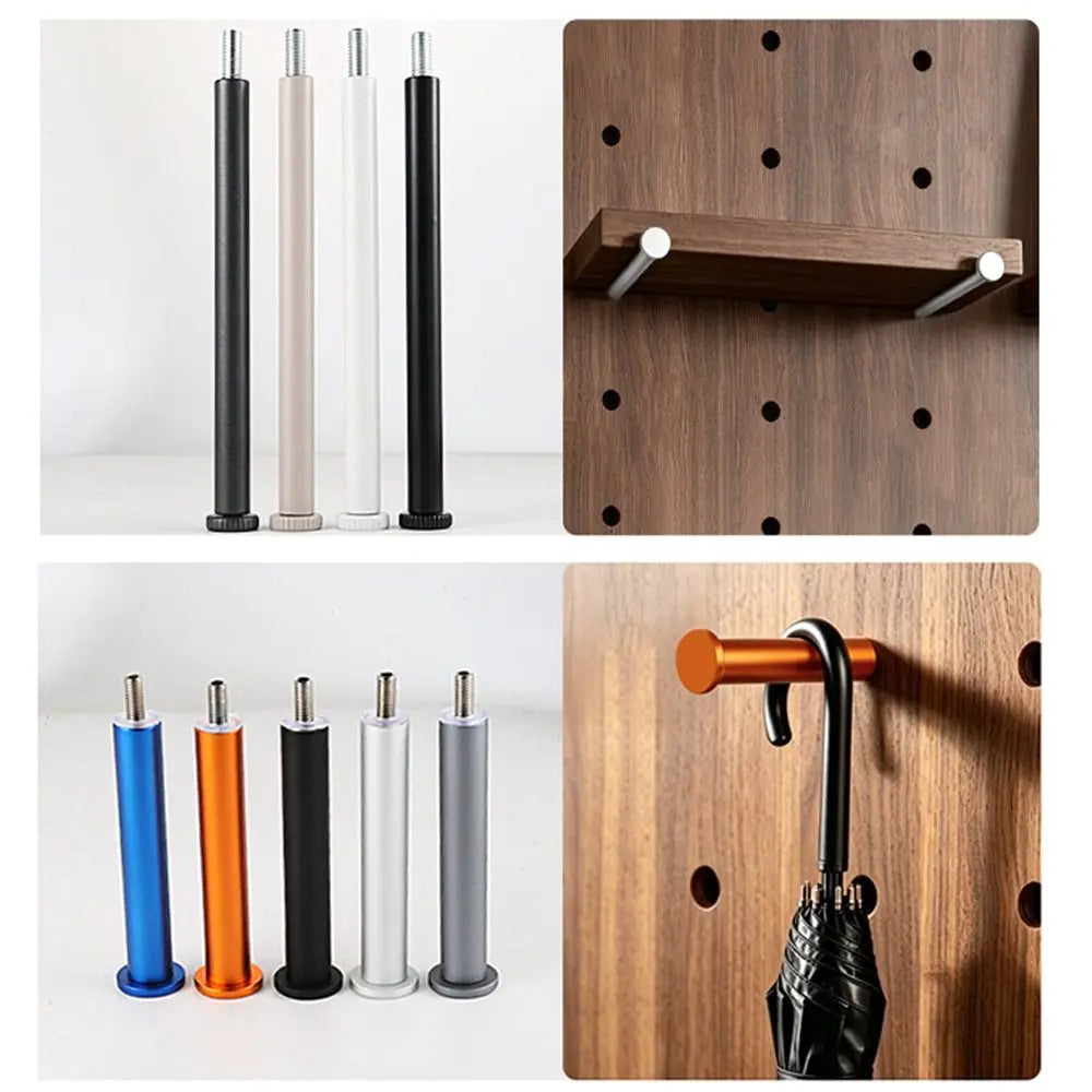 Metal M6 Pegboard Hook Aluminum Wall Storage Hook Punch-Free Pegboard Storage Hook Nixie