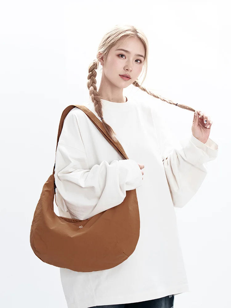 Japanese Nylon Dumpling Bag – Unisex Lightweight Crossbody Crossbody Shoulder Bag Nixie