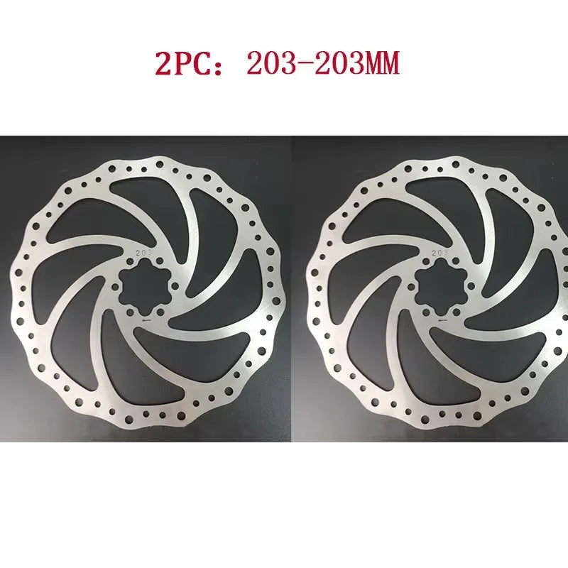 ZOOM MTB Disc Brake Rotor 140-203mm 6-Bolt Stainless Steel Bike Disc Brake Rotor Nixie 2PC 203-203mm