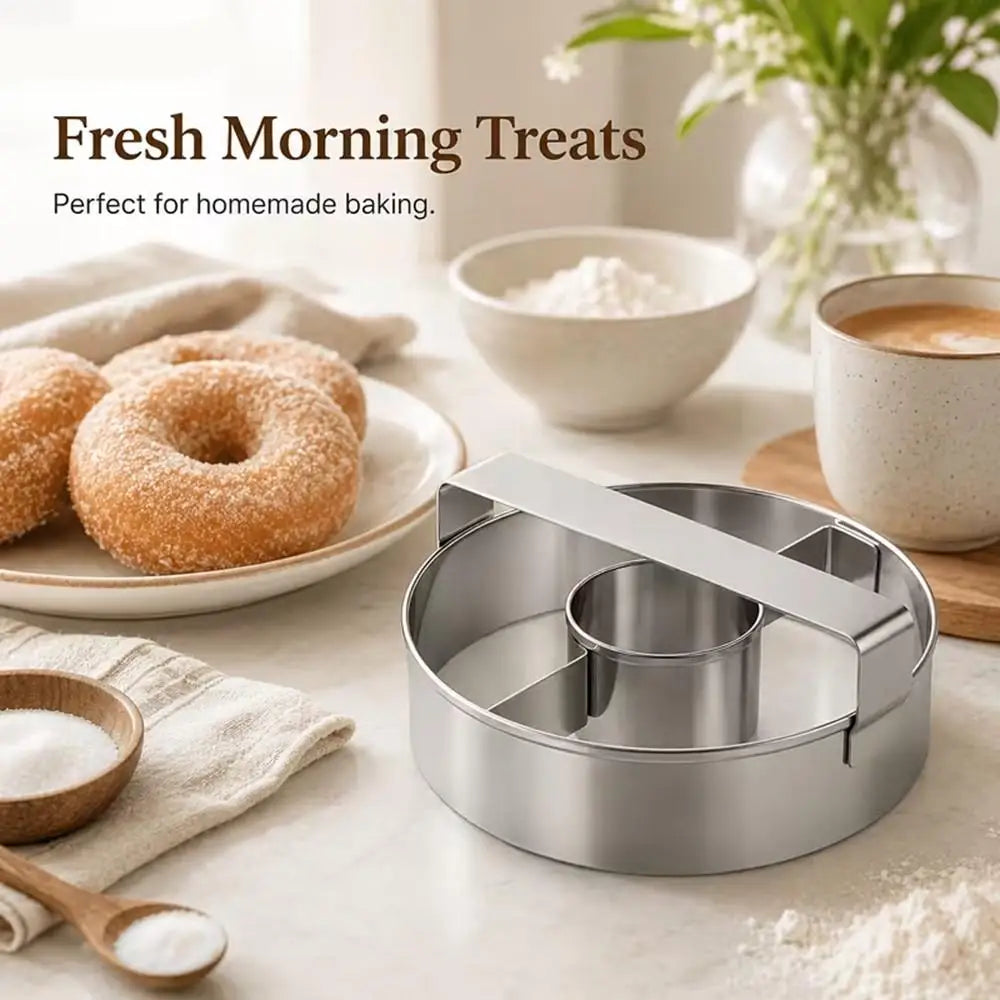 Donut Cutter – Rust-Proof Metal Baking & Cookie Mold Tool