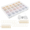 2160Pcs Spacer Beads Set – 6 Shapes & 4 Colors DIY Jewelry Kit Jewelry Making Beads Nixie 24 squares