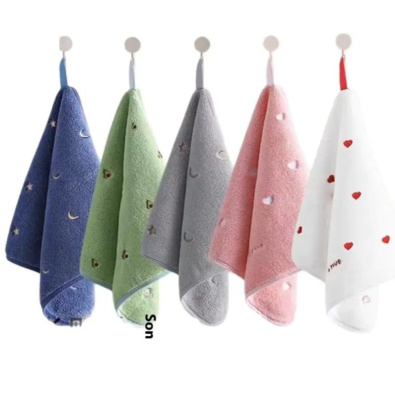 JETTING Embroidered Cotton Hand Towel 30x30cm – Soft & Absorbent Cotton Hand Towel Nixie