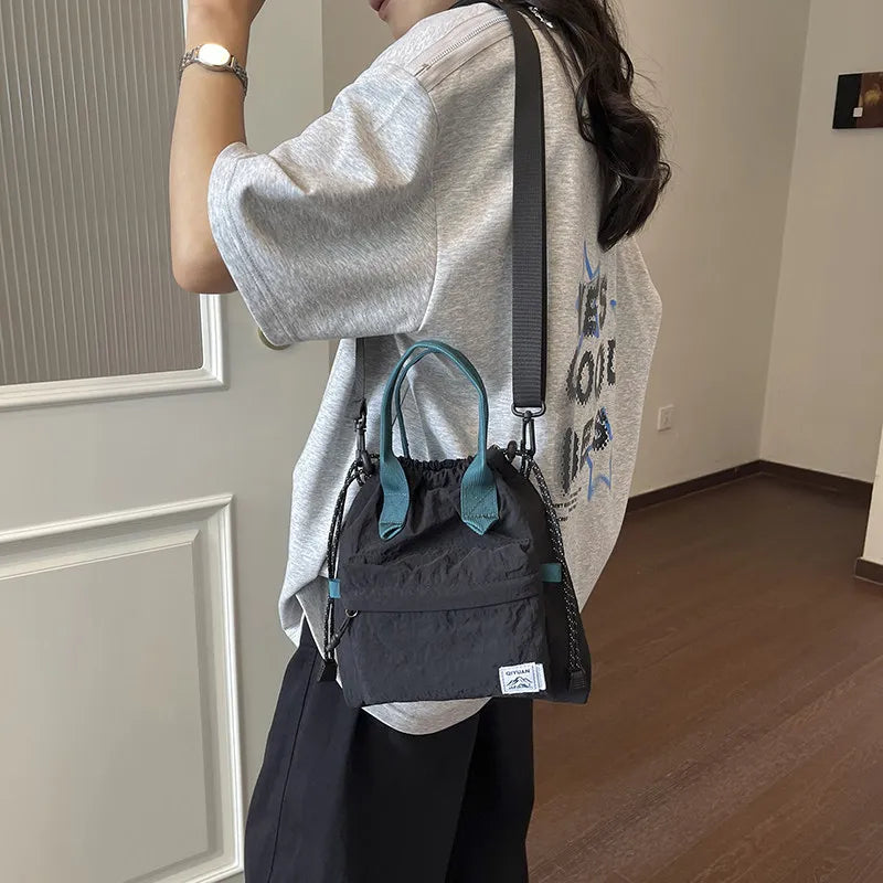 Color-Block Crossbody Bag – Multi-Pocket Travel & Hiking Tote Crossbody Shoulder Bag Nixie