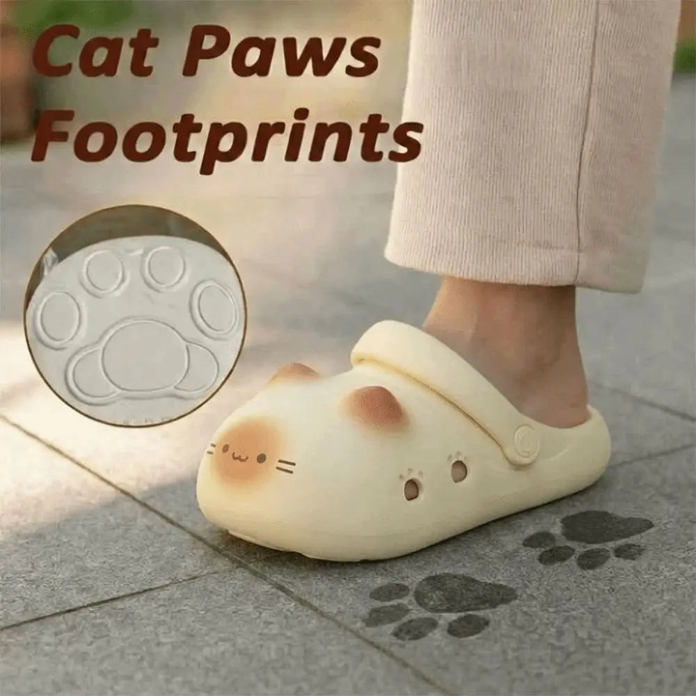 Waterproof Cat Paw Slippers – Anti-Slip Women's Indoor Mules Indoor Mule Slippers Nixie