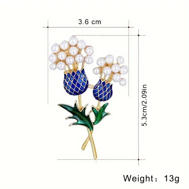 Imitation Pearl Flower Brooch Pin – Elegant DIY Bouquet Jewelry Fashion Brooch Pin Nixie