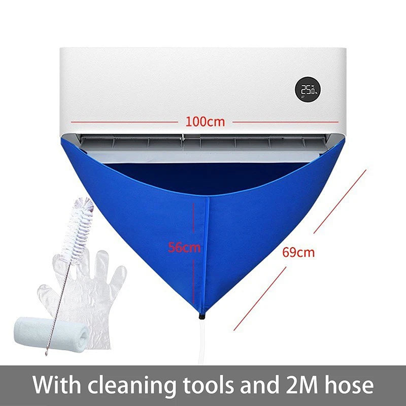 100cm AC Cleaning Cover Bag with Drain Pipe – 1–1.5P Split Unit