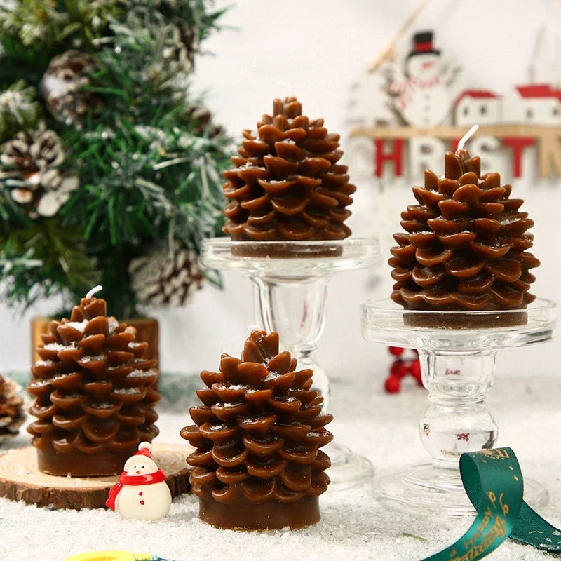 Christmas Pinecone Soy Wax Aromatherapy Candle | Holiday Décor Aromatherapy Candle Nixie