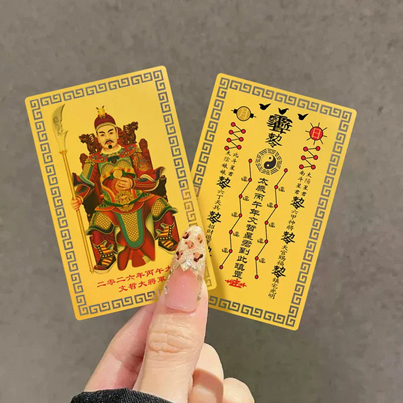 2026 Tai Sui Amulet Gold Card – Year of the Horse Feng Shui Feng Shui Amulet Card Nixie