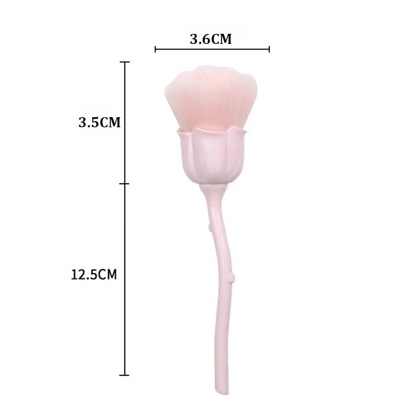 Gold Rose Flower Nail Art Brush – UV Gel & Manicure Tool Nail Art Brush Nixie Pink