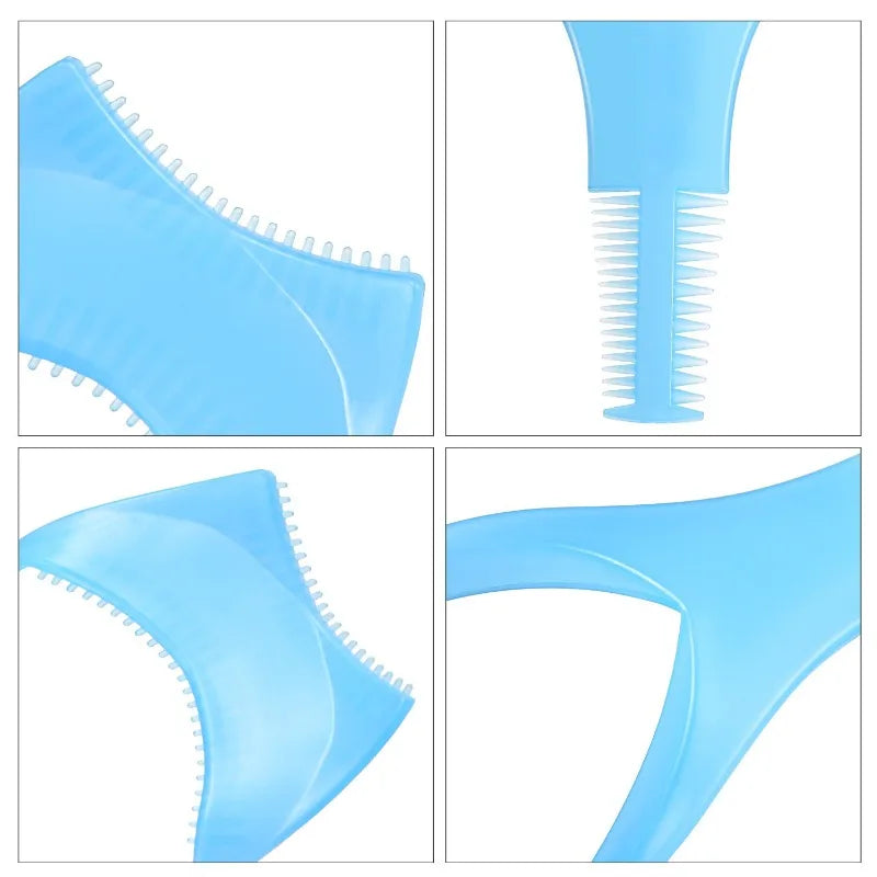 6-Piece 3-in-1 Mascara Shield, Lash Comb & Guard – 3 Colors Mascara Shield Set Nixie