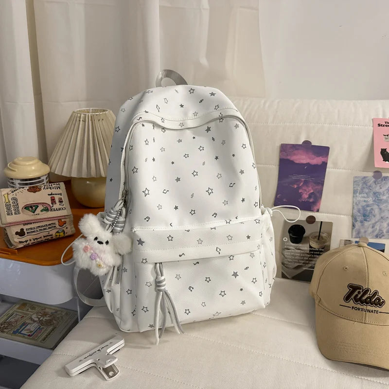 Korean Star Print Large Capacity Women's Backpack | Nixie Women's Backpack Nixie