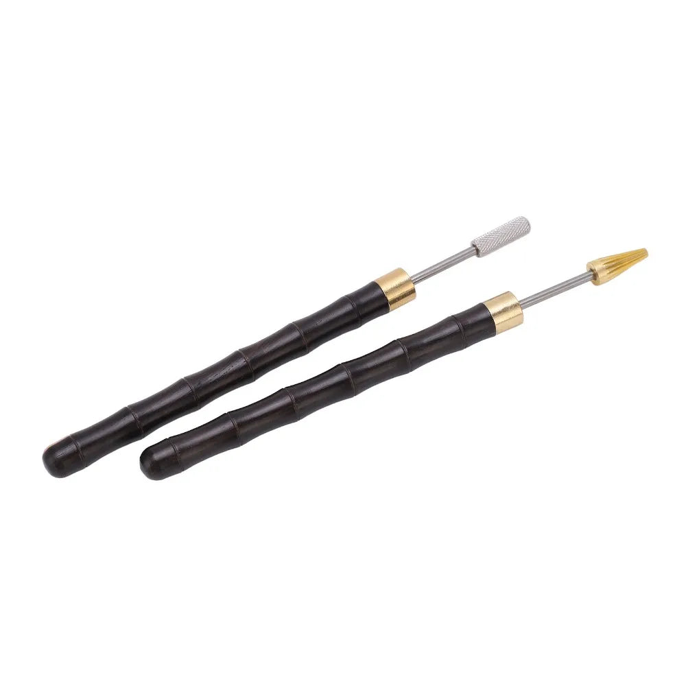 2pcs Leather Edge Dye Pen Set – Stainless Steel Roller Applicator Leather Edge Tool Nixie