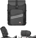 KEMITOUR 30L Motorcycle Sissy Bar Bag with Waterproof Rain Cover Motorcycle Tail Bag Nixie Black