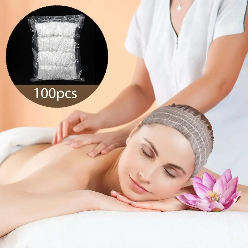 10Pcs Disposable Spa Headbands – Soft Non-Woven Fabric for Women Disposable Spa Headband Nixie