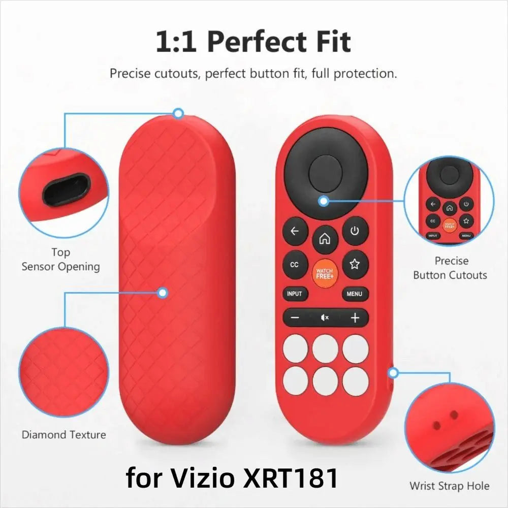 Silicone Case with Lanyard for Vizio XRT181 Remote Control