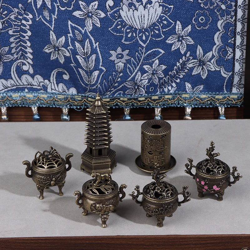 Alloy Incense Burner Bowl with Handle – Yoga & Meditation Incense Burner Bowl Nixie