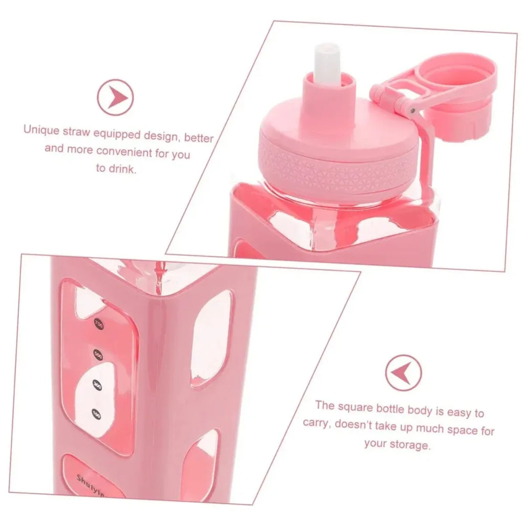 700ml Kawaii Kids Water Bottle with Straw & 3D Sticker – BPA-Free Kids Water Bottle Nixie