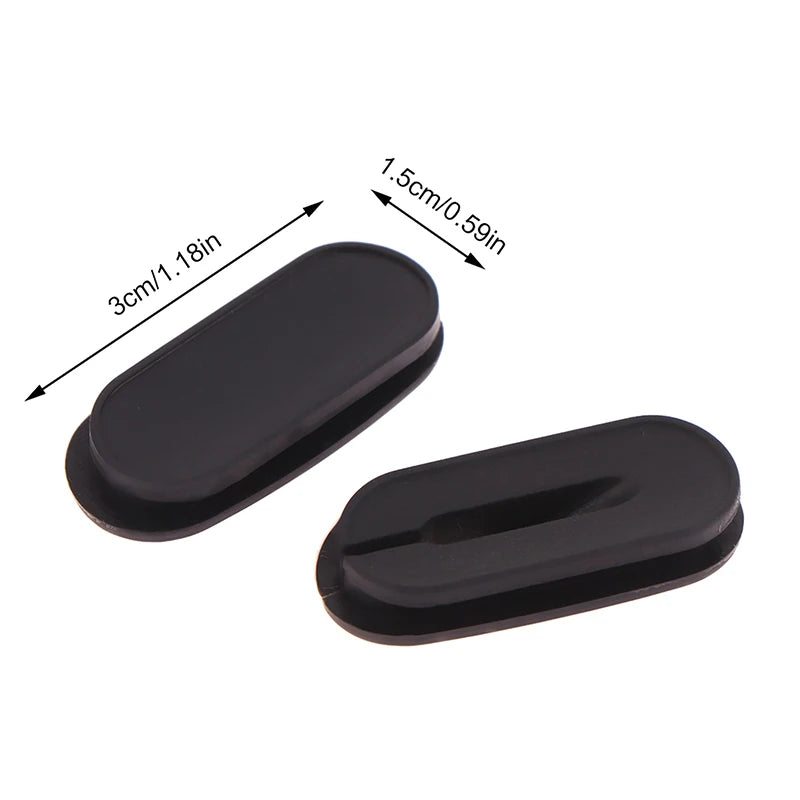 Bicycle Carbon Frame Rubber Cable Plug & Derailleur Stopper 2pc