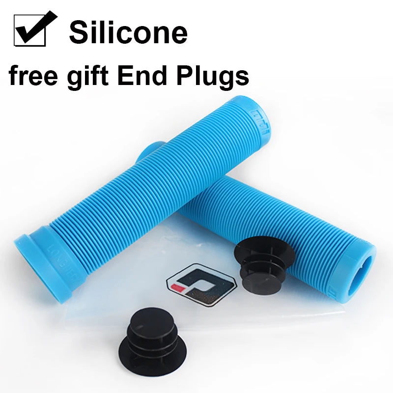 ODI 22mm Silicone MTB Bike Grips – Anti-Slip Handlebar Cover Bike Handlebar Grips Nixie blue
