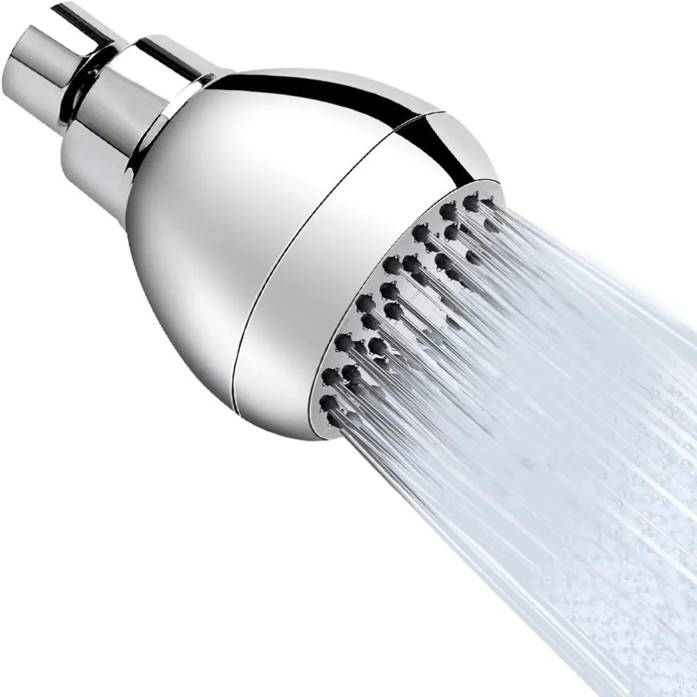 Matte Black Rain Shower Head 360° Rotation – High Pressure Rain Shower Head Nixie Silver