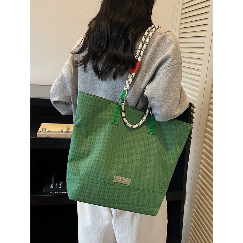 Nixie Waterproof Nylon Tote Bag – Large Shoulder Handbag Waterproof Tote Bag Nixie