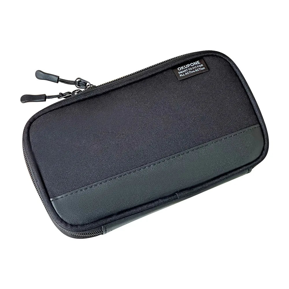 Oxford Pencil Case Ultra-Thin Portable Pen Bag Organizer Pencil Case Nixie Black