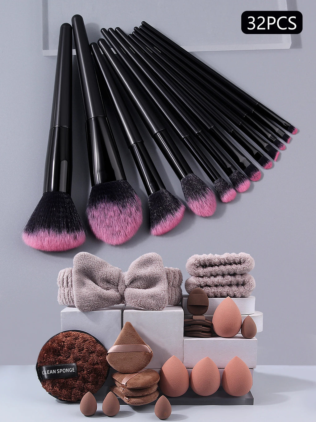 32-Piece Professional Makeup Brush & Beauty Tool Set Makeup Brush Set Nixie