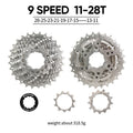 BUCKLOS Bike Cassette 8-12 Speed MTB Road Shimano HG Sprocket Bike Cassette Nixie 9S 11-28T