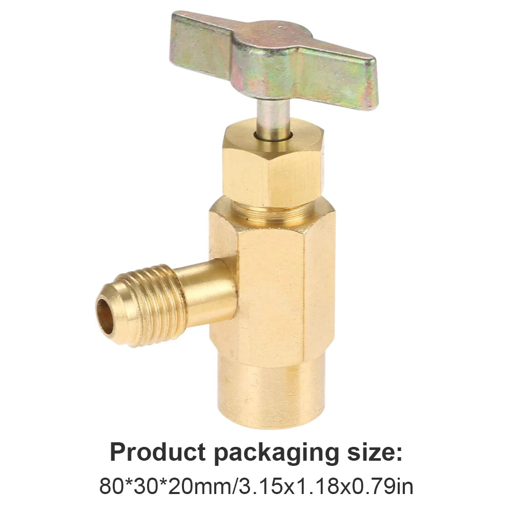 R1234YF Self-Sealing Refrigerant Can Tap 1/2" LH & 1/4" SAE Refrigerant Can Tap Nixie