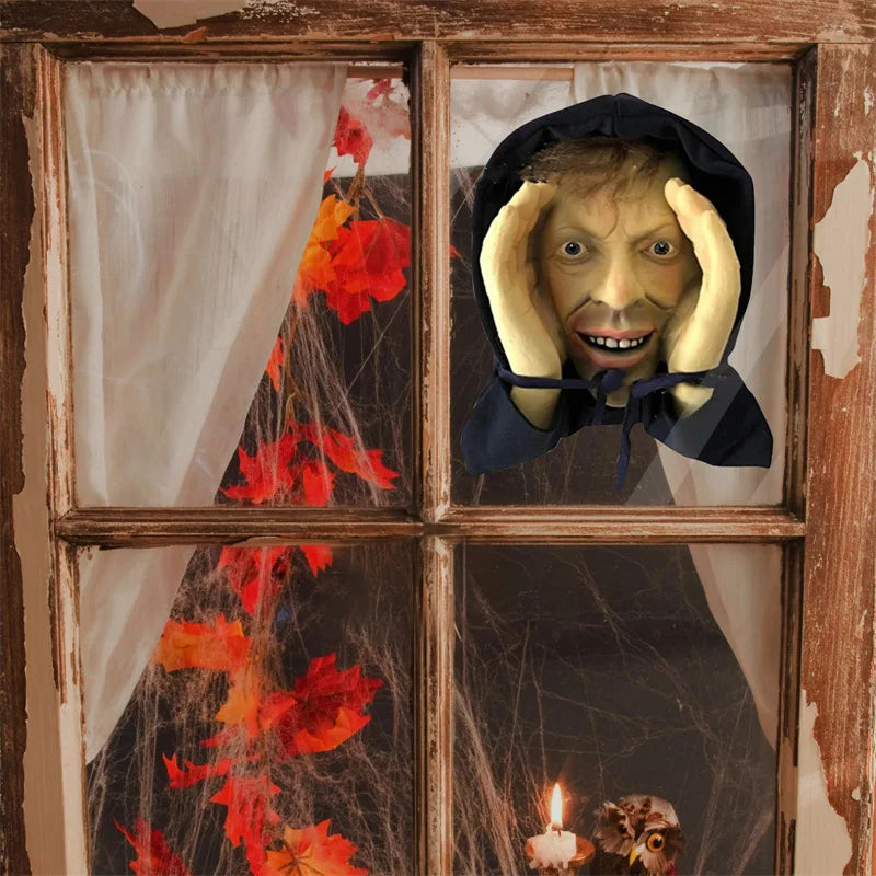 Scary Peeper Halloween Window Sticker – Spooky Prank Decal