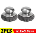 Stainless Steel Pot Brush with Handle – Heavy Duty Scrubber Kitchen Cleaning Brush Nixie 2pcs