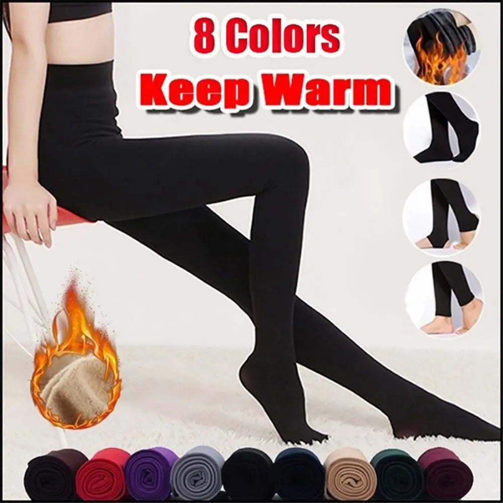 Women's Fleece Lined Thermal Leggings – Slim Winter Tights Thermal Leggings Nixie