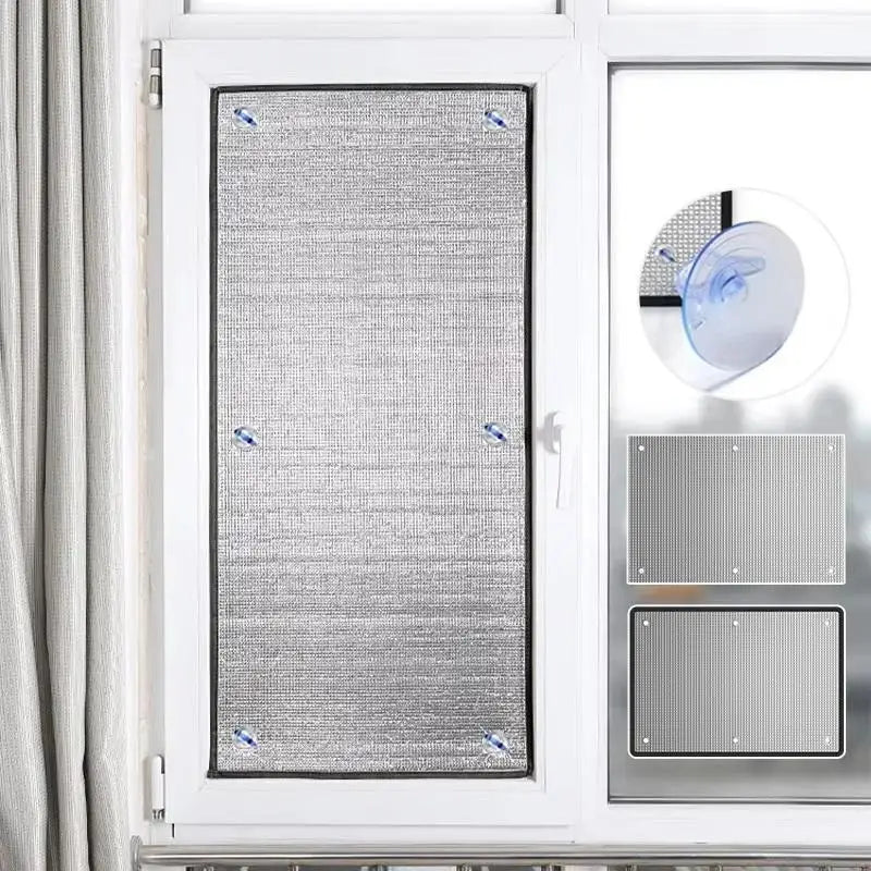 Aluminum Foil Window Sun Shade – UV Block & Privacy Film Window Sun Shade Nixie