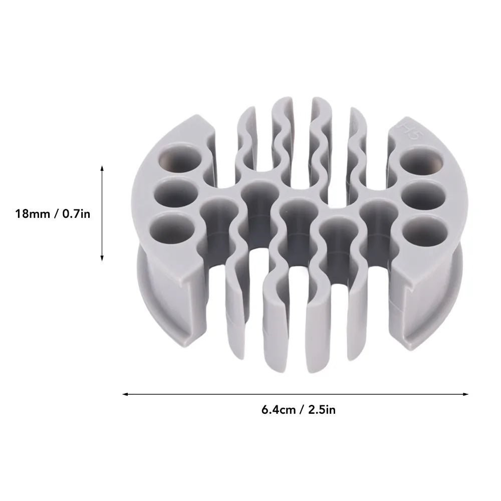 30-Hole Network Cable Organizer | CAT5 CAT6 Cable Management