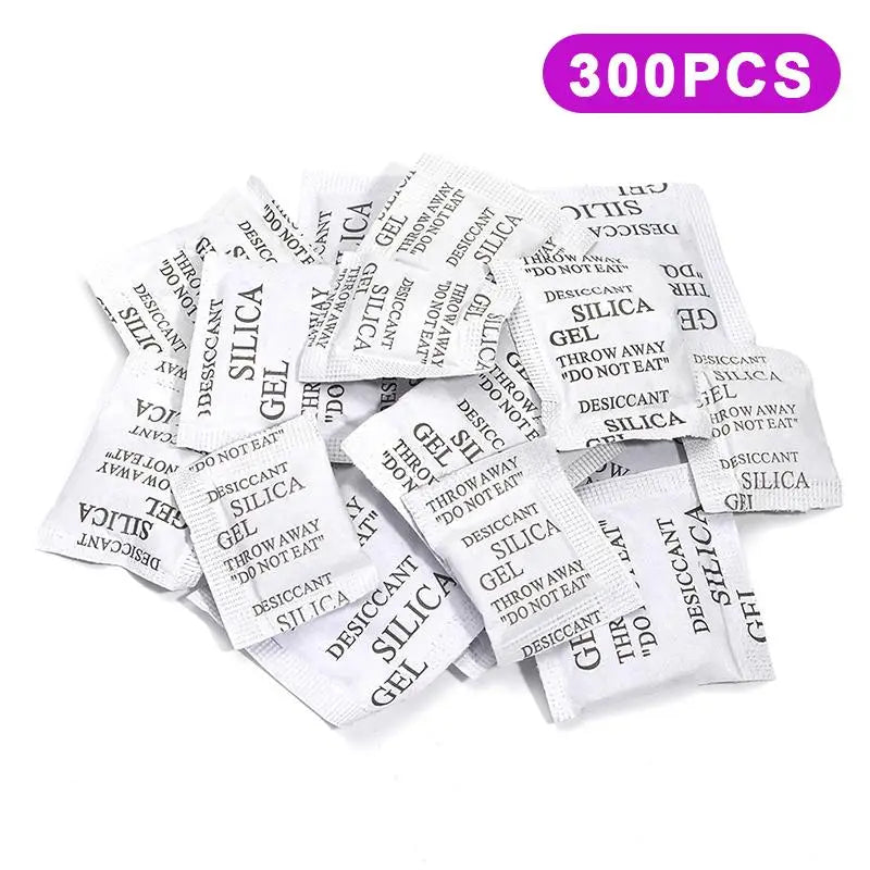 Silica Gel Desiccant 50–500 Packs | Non-Toxic Moisture Absorber Desiccant Moisture Absorber Nixie A300