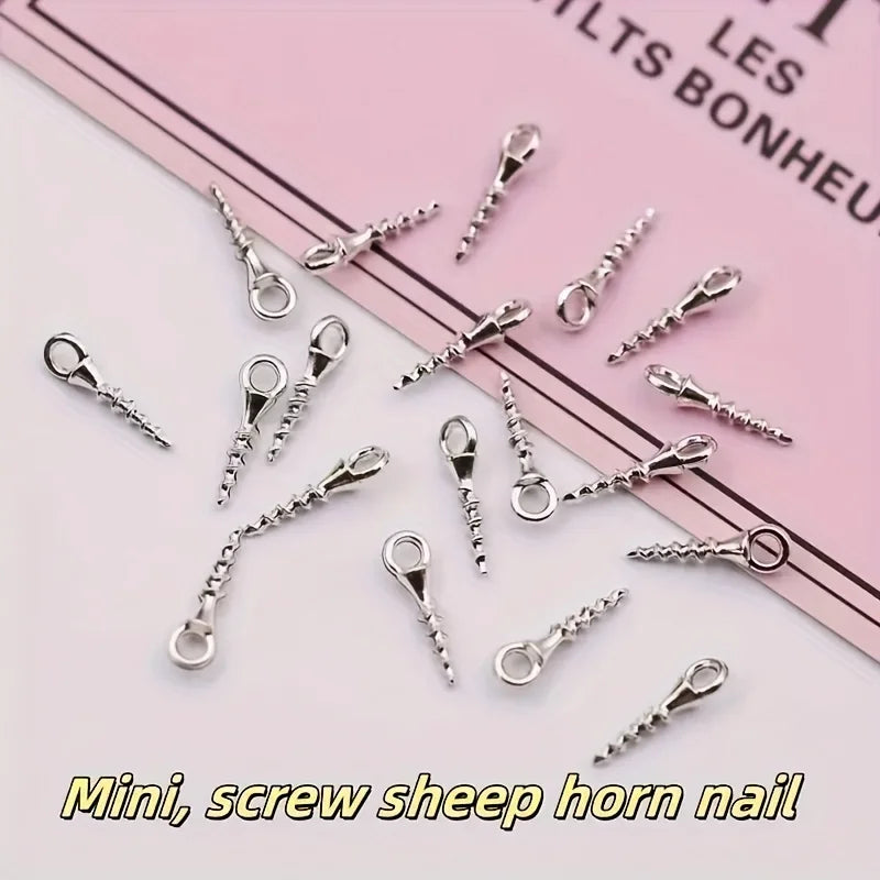 100 Mini Aluminum Eye Screws M2x3 – Wood, Wall & DIY Projects Eye Screws Nixie