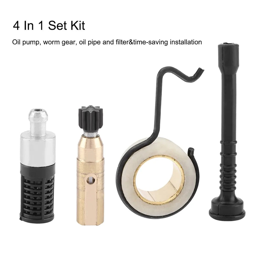 Chainsaw Oil Pump Gear Filter Kit for Stihl MS210 MS230 MS250