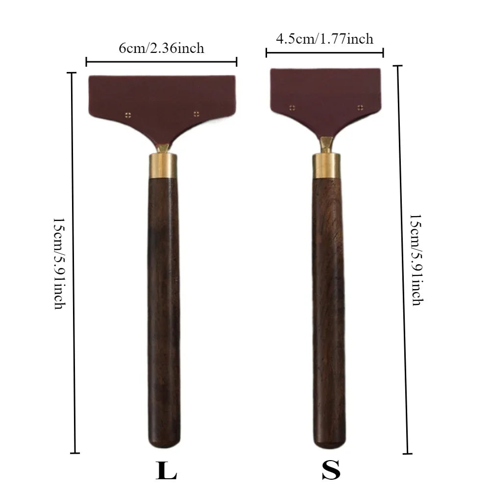 Leather Gluing Tool Sandalwood Handle DIY Leathercraft Glue Spreader Leather Craft Tool Nixie
