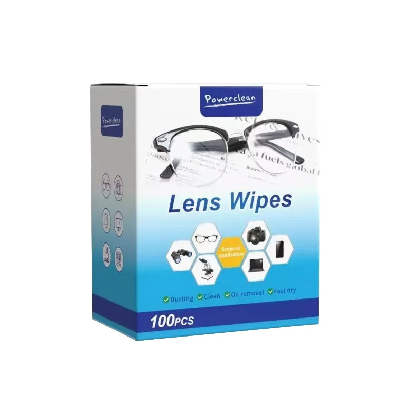 100Pcs Disposable Anti-Fog Lens Wipes – Glasses & Screen Cleaner Lens Cleaning Wipes Nixie Lens wipes1