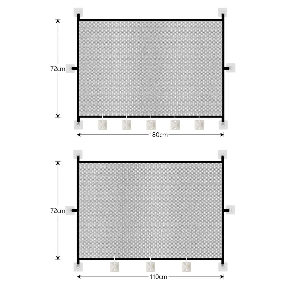 Retractable Mesh Pet Safety Gate – Folding Dog Barrier Fence