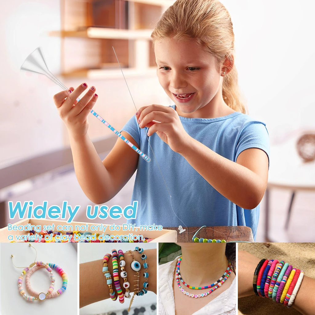 Clay Bead Beading Funnel Kit – Needles, Clips & Wire Included