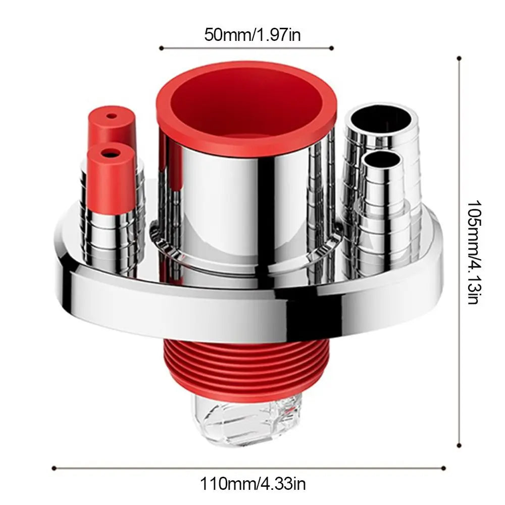 5-in-1 Kitchen Drain Pipe Connector | Odor-Proof Multi-Port