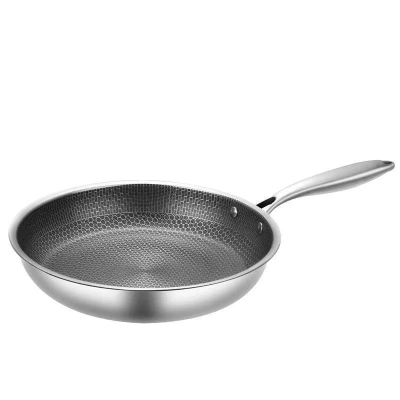 Honeycomb Non-Stick Stainless Steel Frying Pan 26cm | FEB.WIND Non-Stick Frying Pan Nixie Frying Pan 30cm