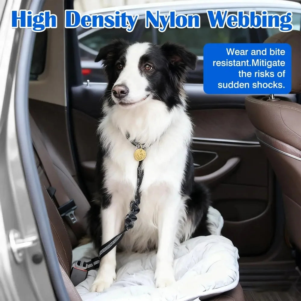 Reflective Dog Car Seat Belt – Adjustable Pet Safety Harness Dog Car Harness Nixie