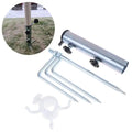 Beach Umbrella Ground Stand 4-Prong Iron Anchor | Adjustable